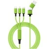 USB kabelis USB-A + USB-C - USB-C 1.2 m Žalias (SMRTER_HYDRA_ULT_GN)