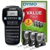 DYMO LabelManager 160 etikečių spausdintuvo pradinis rinkinys su 3 D1 etikečių juostos ritinėliais | Nešiojamasis etikečių spausdinimo aparatas | QWERTY klaviatūra | Idealiai tinka biurui ar namams