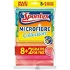 Mikropluošto šluostės SPONTEX, 8+2 vnt.
