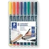 Staedtler Lumocolor B permanentinis folijos žymeklis, 8 vnt.