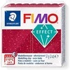 Modelinas FIMO Effect, 57 g, žėrinčios raudonos spalvos