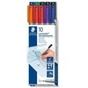 Staedtler STAEDTLER Universalstift Lumocolor F neperm 10st, Faltschac