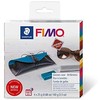 Fimo Leather Effect rinkinys: 4x25g maselės + priedai