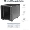 Kabineto StarTech Nuolatinis 19 "12U (RK1236BKF)