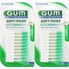Sunstar Gum Soft-Picks Original With Regular Fluoride tarpdančių valymo priemonė 80 vnt