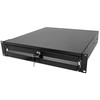 Intellinet 715829 2U stalčius 19" stelažų spintelėms, Rakinama, 466mm, Juoda