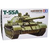 Tamiya T-55A rusiškas vidutinis tankas 1/35 plastikinis modelis