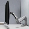 Laikiklis TECHLY Stalinis stovas 17-32 colių monitoriui su dujine spyruokle Baltas Sidabrinis