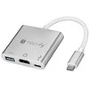 TECHLY konverterio kabelio adapteris USB-C prie USB 3.0 HDMI ir PD