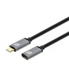 TECHLY USB 3.2 Gen 2 USB-C M/F E-Mark Cable 1m Juodas