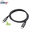 TECHLY USB 4 Gen 3 Type-C laidas M/M E-Mark 8K 40Gbps 100W PD 0,8m