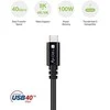 TECHLY USB 4 Gen 3 Type-C laidas M/M E-Mark 8K 40Gbps 100W PD 0,8m