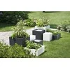 Teraplast Italija Teraplast 50x50x50cm vazonas Schio Cubo 50 antracito spalvos