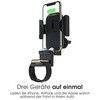 Terratec ChargeAir All Car Aktyvus laikiklis Mobilusis telefonas / išmanusis, Išmanusis laikrodis Juoda