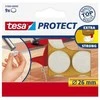 Tesa Podkładki Veltinio pagalvėlės, 26 mm skersmens, baltos, 9 vnt.