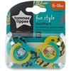 Lotto TOMMEE TIPPEE TTP43335896 čiulptukas FUN FRIENDS 6-18m 2pack