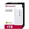 TRANSCEND 1TB Išorinis kietasis diskas SSD ESD260C USB 3.1 Gen 2 Type C