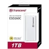 TRANSCEND 1TB Išorinis kietasis diskas SSD ESD260C USB 3.1 Gen 2 Type C