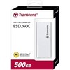 TRANSCEND 500GB Išorinis kietasis diskas SSD ESD260C USB 3.1 Gen 2 Type C