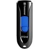 TRANSCEND 512GB USB 3.1 USB atmintinė be dangtelio Juoda