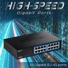 Šakotuvas TRENDNET 16 prievadų Gigabit Desktop Switch / w metalinis dėklas