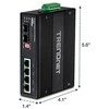 Šakotuvas Carruzzo Trendnet TI-UPG62 tinklo komutatorius Ne-valdomas L2 Gigabit Ethernet (10/100/1000) Maitinimas per Eternetą (PoE) Juoda