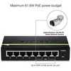 Šakotuvas TRENDnet Switch 8 Port Gbit PoE+ 61W Metall