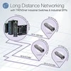 Šakotuvas TRENDnet 26-Port Industr. Gigabit L2 valdomas PoE+ stovo laikiklis