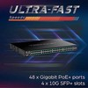 Šakotuvas TRENDnet TRENDnet TPE-3524S 52 prievadų PoE+ jungiklis, Gigabit Web Smart su 10G SFP+ prievadais