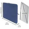 Tucano Melange Second Skin – Sleeve for MacBook Pro 16 / MacBook Pro 15 Retina / MacBook Pro 15 / Ultrabook 15 / Notebook 15.6 Mėlyna