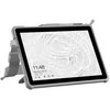 Urban Armor Gear UAG Plasma - apsauginis dėklas su stovu ir dirželiu per petį bei ranką, skirtas „Microsoft Surface Go 1/2/3/4 G“ (OEM versija) (baltas/pilkas)