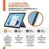 Urban Armor Gear UAG Plasma - apsauginis dėklas su stovu ir dirželiu per petį bei ranką, skirtas „Microsoft Surface Go 1/2/3/4 G“ (OEM versija) (baltas/pilkas)