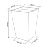 Curver Rattan Planter S 23,6 L ruda 228977