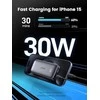 Powerbank 10000mAh 30W PD USB + USB-C UGREEN Nexode PB502 juodos spalvos