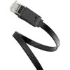 UGREEN Ethernet RJ45 plokščiojo tinklo kabelis, Cat.6, UTP, 15m (juodas)