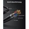 UGREEN NW107 Ethernet RJ45 apvalus tinklo kabelis Cat.7 STP 5m - Juodas