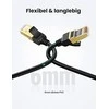 UGREEN NW107 Ethernet RJ45 apvalus tinklo kabelis Cat.7 STP 5m - Juodas