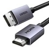 Kabelis DisplayPort (DP) kištukas - HDMI kištukas vienpusis 4K@30Hz 1m juodas DP125 UGREEN
