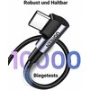 USB-C į USB-A 2.0 kampinis laidas UGREEN US176, 3A, 3m - Juodas