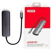 UNITEK Hub USB-C 3xUSB 3.1 Gen1 PD 100W SD Micro SD H1107C