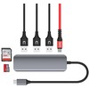 UNITEK Hub USB-C 3xUSB 3.1 Gen1 PD 100W SD Micro SD H1107C