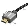 Cable Hama HDMI™ 2.1 auksinis-pl. 5m