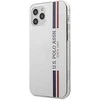 Us Polo Assn US Polo USHCP12MPCUSSWH Apple iPhone 12/12 Pro 6,1" dėklas telefonui baltos spalvos Tricolor Collection