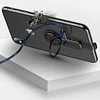 USAMS ADAPTER AU06 2IN1 2X LIGTNING + RING HOLDER Juodas