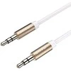 USAMS Adapteris audio jack 3,5m - 3,5m 1mbaltos spalvos YP102 (YP-01)