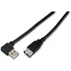 USB kabelis MicroConnect USB-A - USB-A 1,5 m Juodas (USBAAF2BLACK)