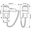 Ligo Electric VALERA 542.14/038A (55420951) All juodas Plaukų džiovintuvas