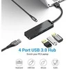 Vention USB2.0 to USB2.0 x 4 Hub su maitinimo šaltiniu Juodas 0,15m