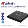 Išorinis otinis įrenginys Verbatim Slimline DVD USB2.0 juodos spalvos 53504
