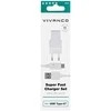 Vivanco įkroviklis USB-C 3A 1,2m, baltas (60020)